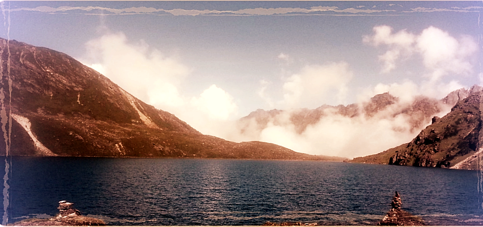 Sacred lake in north east Nepal Singejengma Pokhari, northeastern Nepal