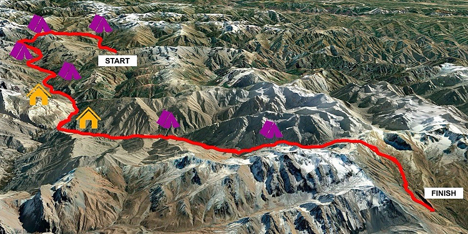 Tajikistan Expedition Map | Whistling Arrow